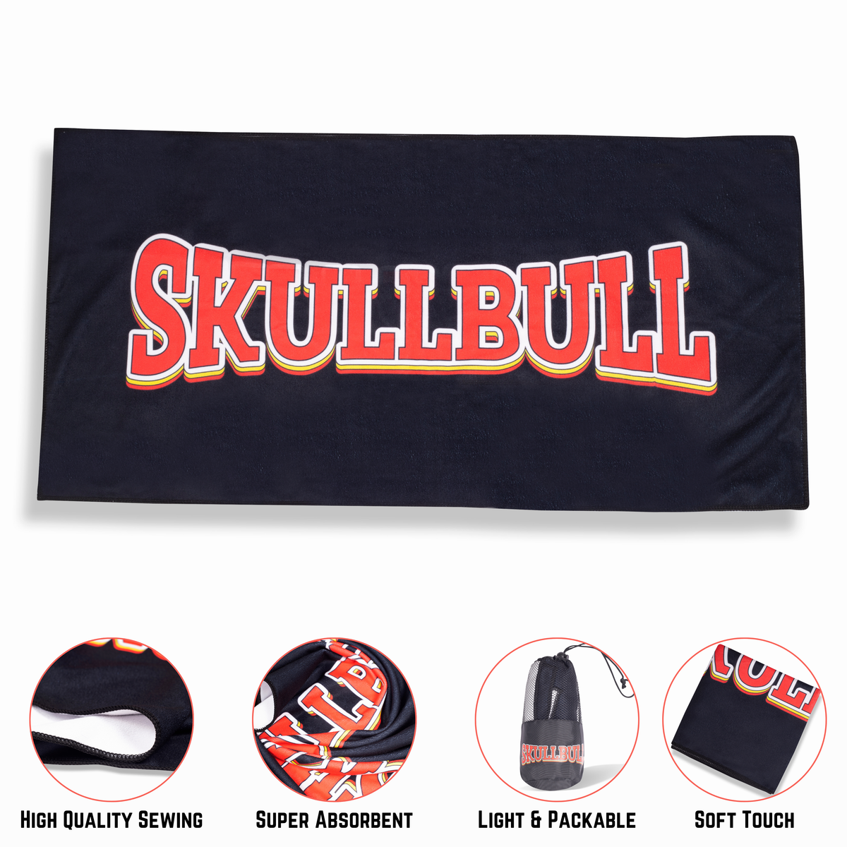 400GSM  Microfiber Towel Black