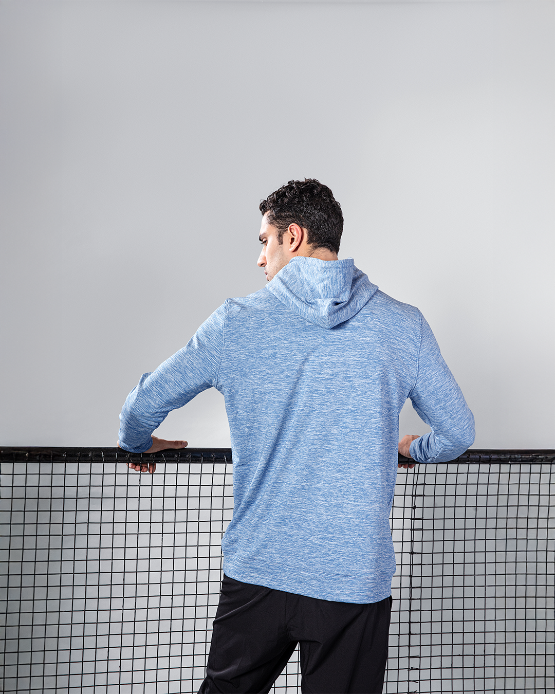 Skullbull Drift Core Hoodie – Men’s Lightweight Sweatshirt for Travel & Active Wear (Blue/Green)