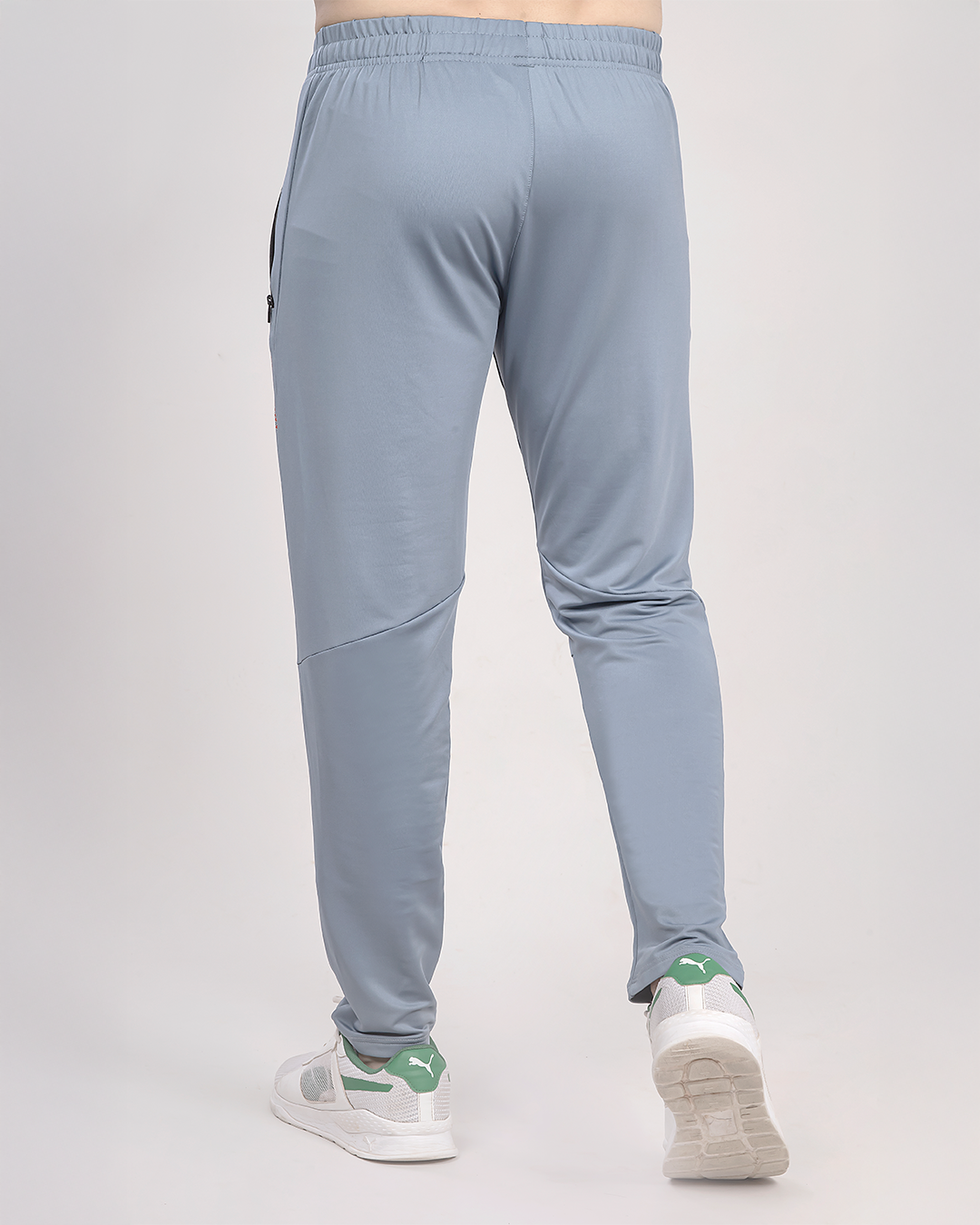 Skullbull SwiftDry Tracks | Anti-Odor, Quick-Dry Gym Pants Men (White/Blue)