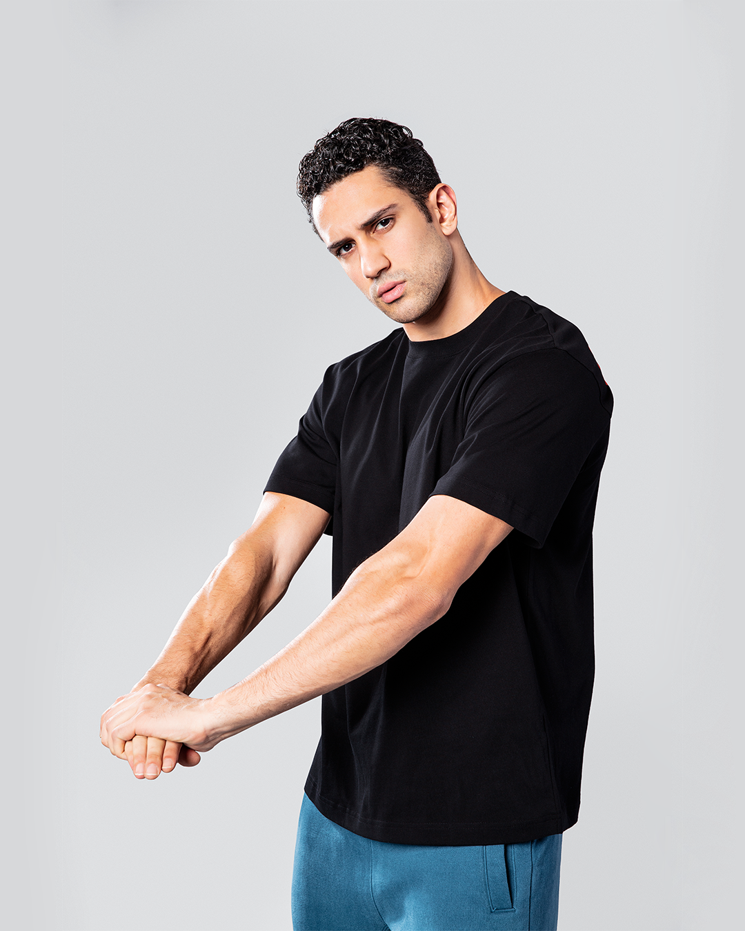 Skullbull RestDay Tee – Relaxed-Fit 100% Cotton Casual T-Shirt (Black)