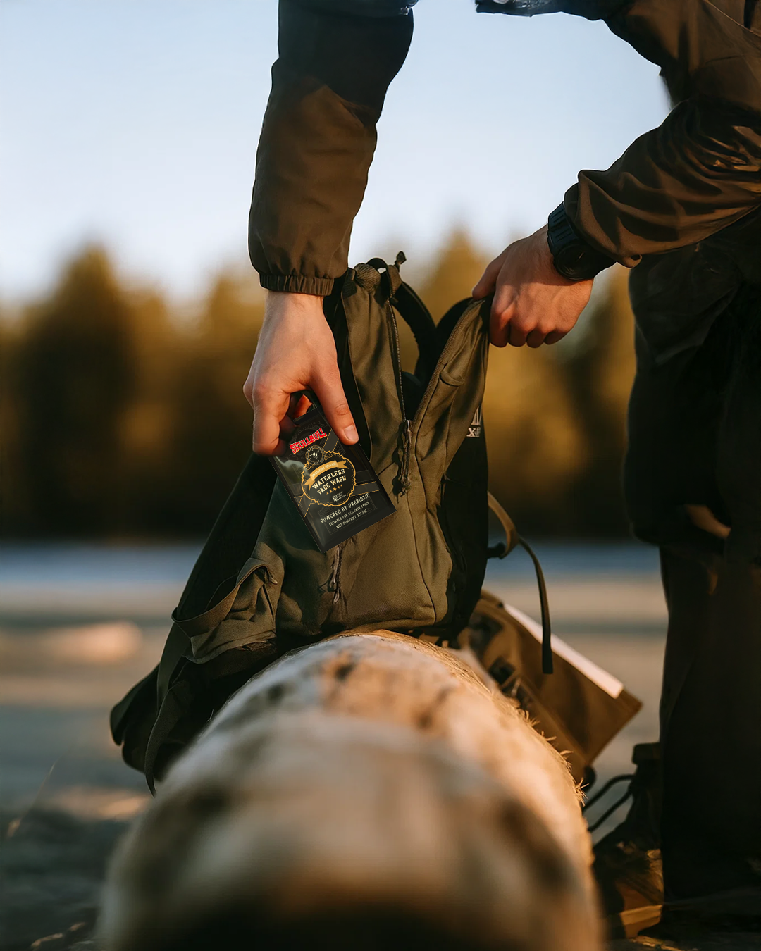 Skullbull Waterless Face Wash – Aloe Vera, Prebiotic Inulin & Glycerin Formula | No-Rinse Instant Cleanser (Sachet)