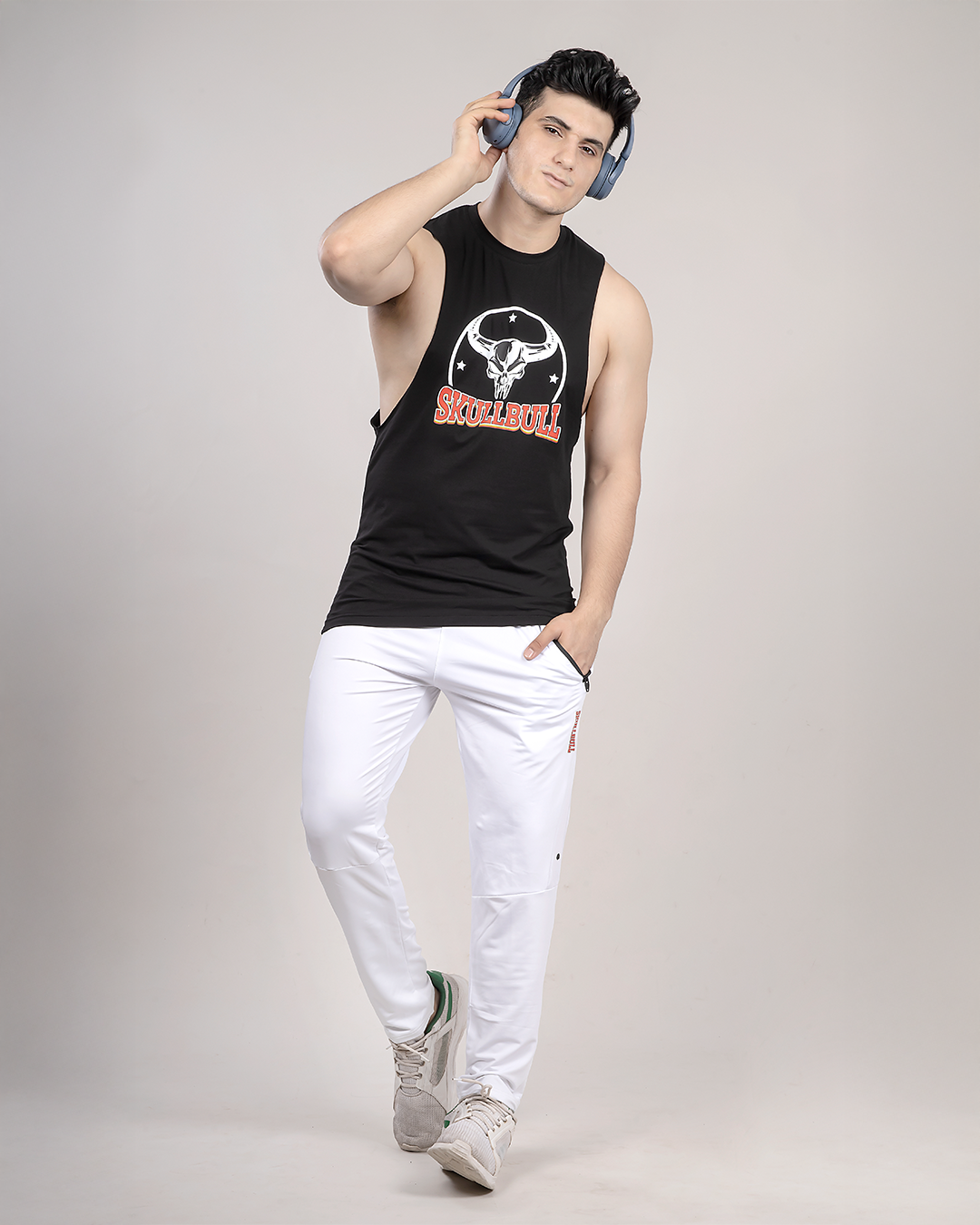 Skullbull QuickDry Vest – Lightweight Polyester Men’s Sleeveless Top for Gym & Casual Wear